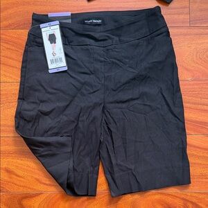 Hilary Radley Black Tall-Waist Bike Shorts